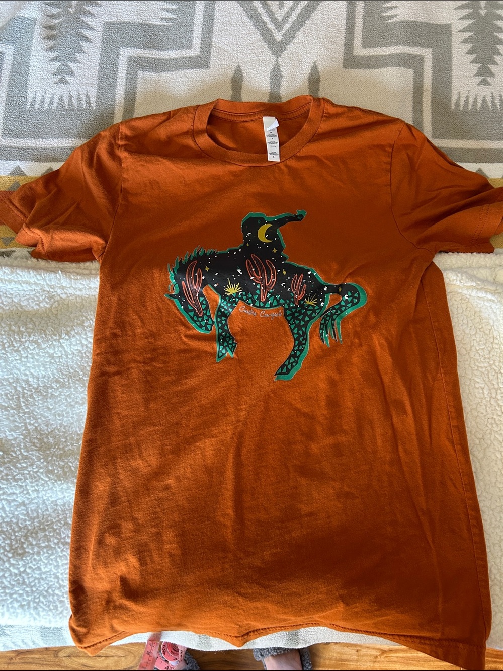 Cactus cowgirl western graphic tee